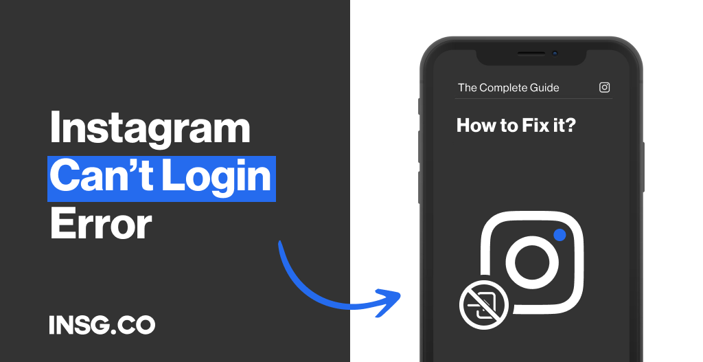how to fix Instagram can't login error message