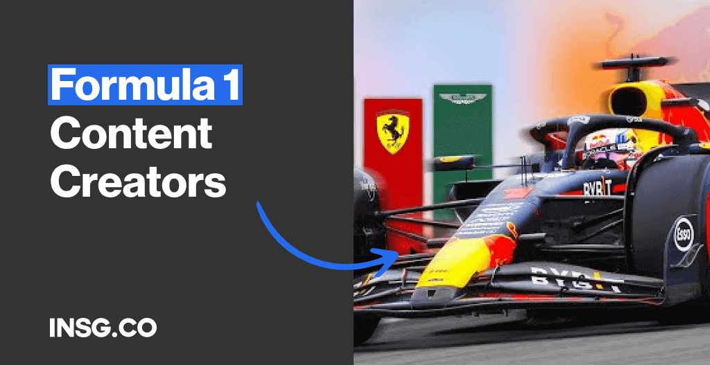 List of the top Formula One Influencers and content creators on social Media
