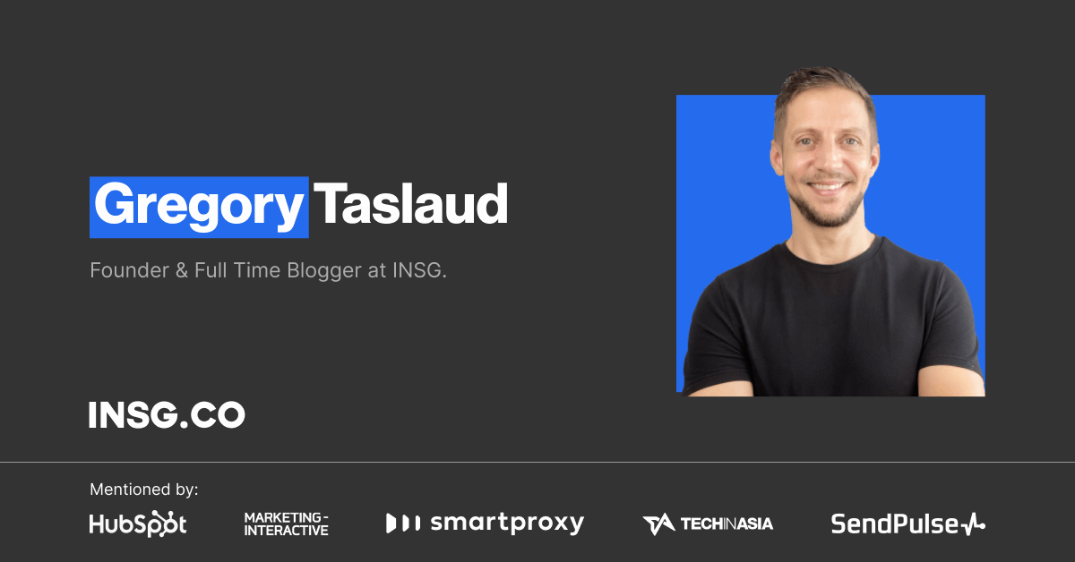 Gregory Taslaud, blogger at INSG.CO