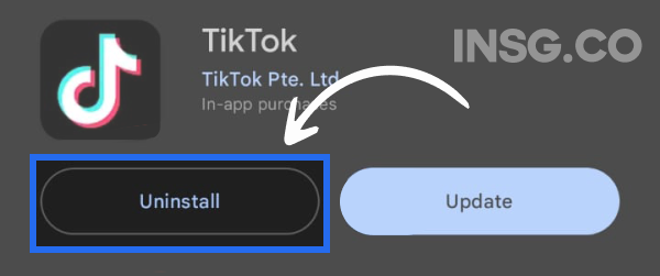 Uninstall TikTok App on Mobile device